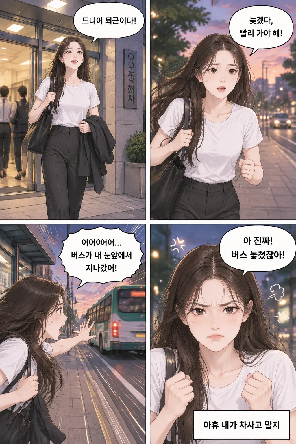 퇴근할때 버스놓치는 것만큼 화가나는게 있을까?