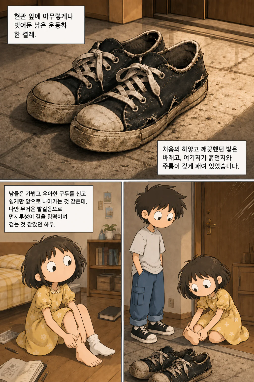 모모루루 ㅣ 낡은 운동화의 밑창