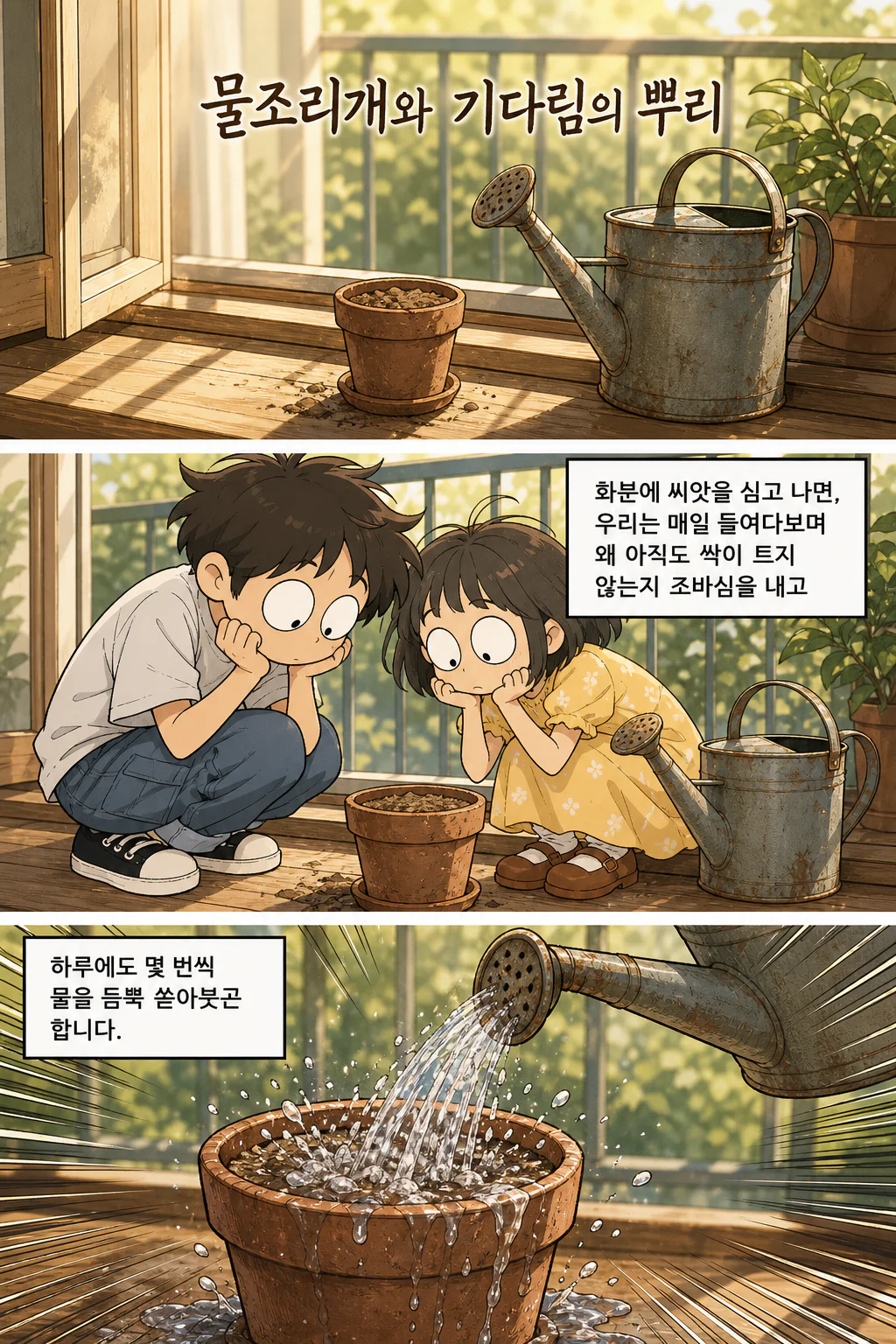 모모루루 ㅣ 물조리개와 기다림의 뿌리