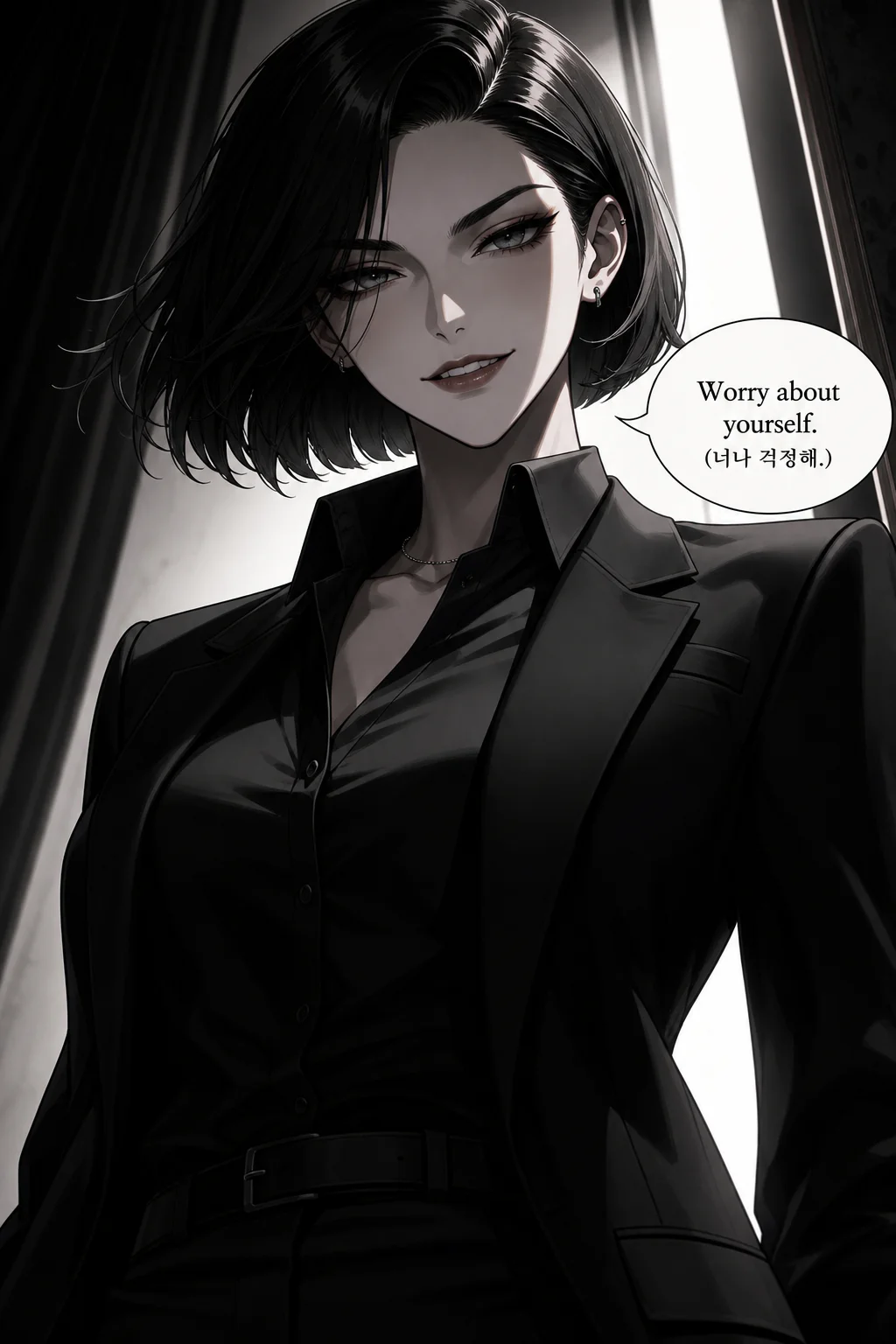 Worry about yourself. (너나 걱정해.)