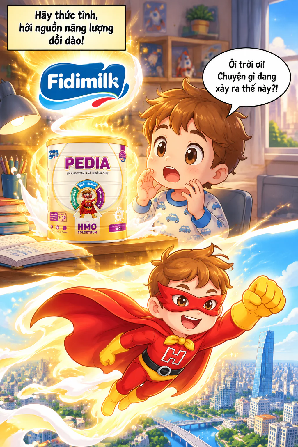 TRANG 1: SỰ RA ĐỜI CỦA SIÊU NHÂN SỮA FIDIMILK