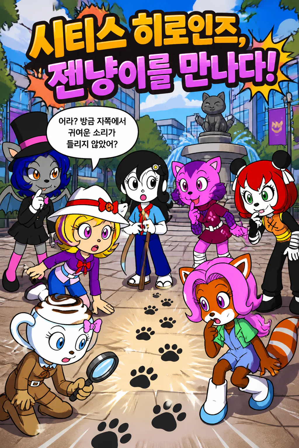 시티스 히로인즈 젠냥이를 만나다