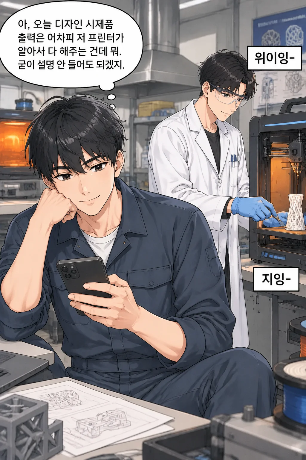 직업(산업) 안전사고 예방용 웹툰 제작