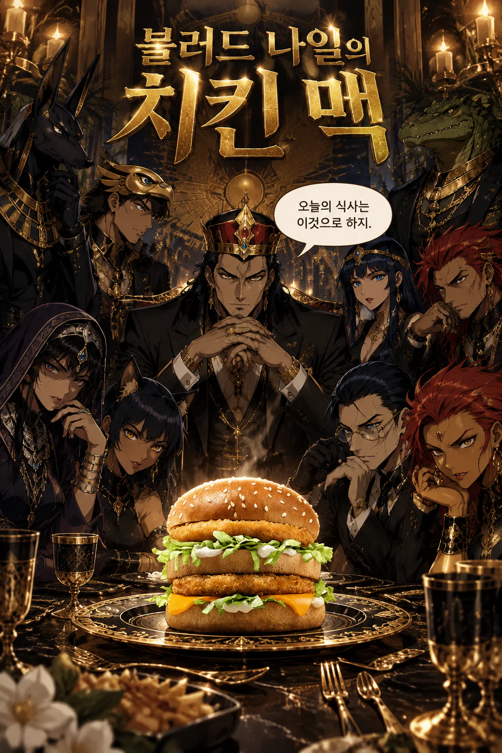 블러드 나일 치킨 맥을 먹다
