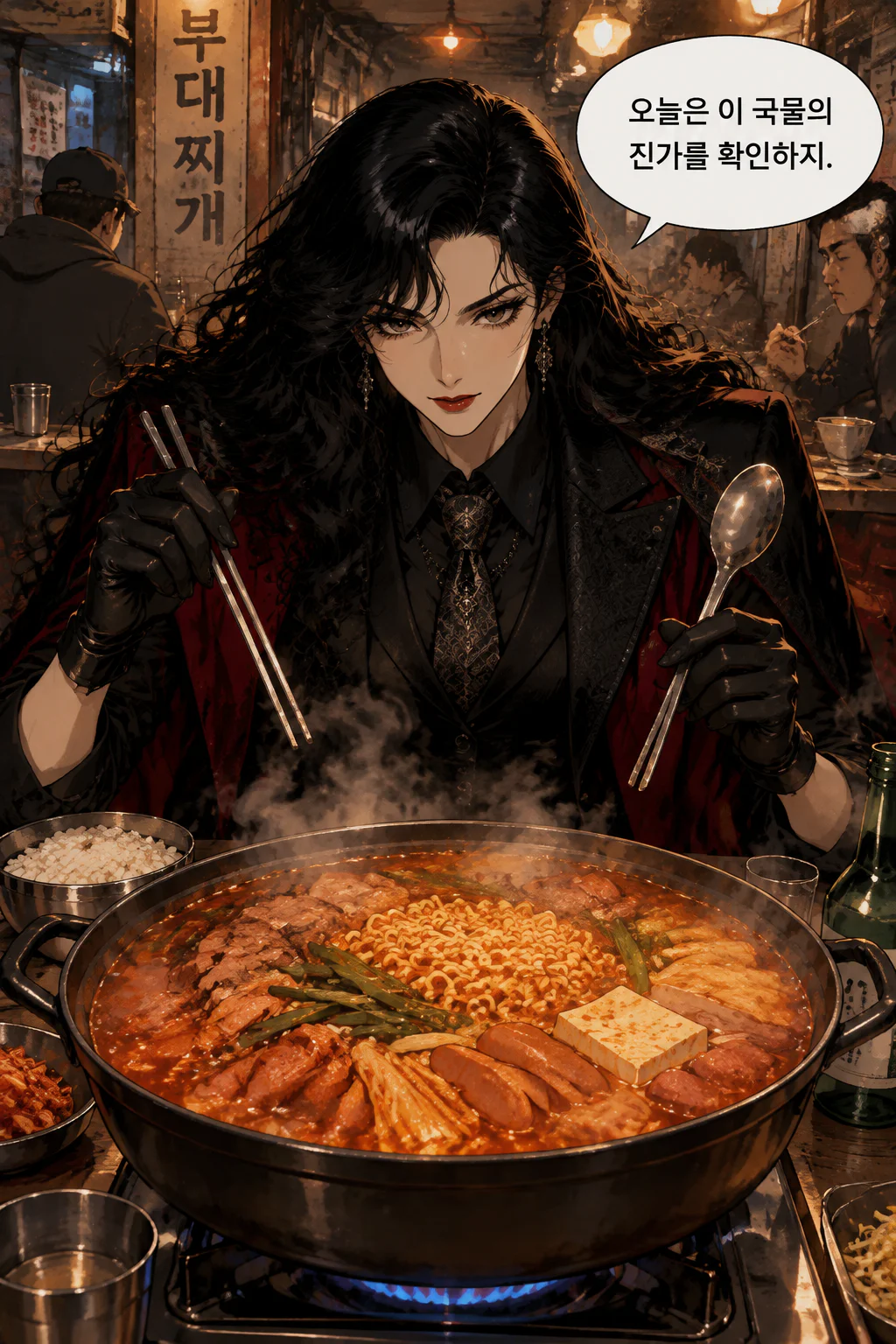 다넌 서클 부대찌개를 맛보다