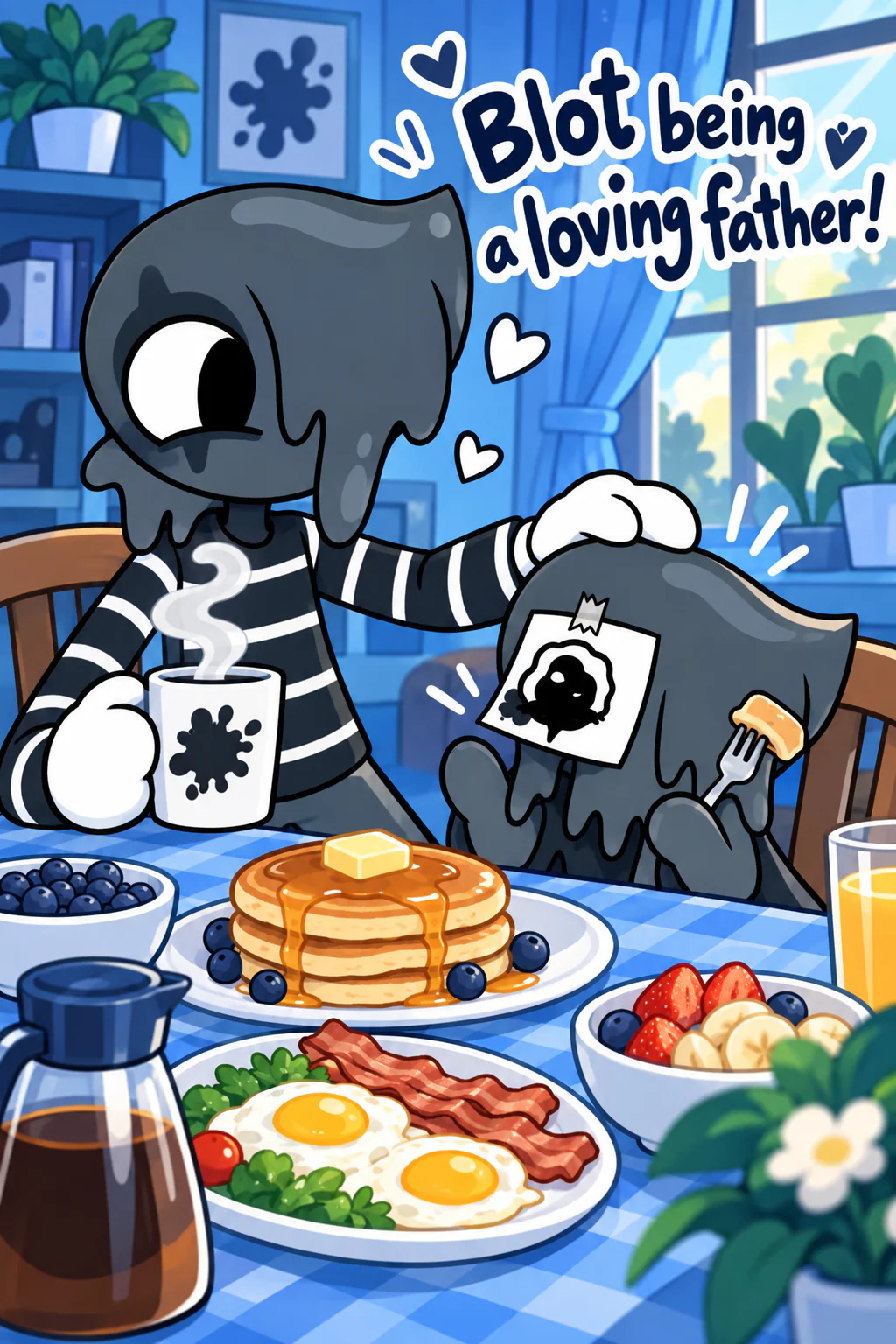 Blot being a loving father!