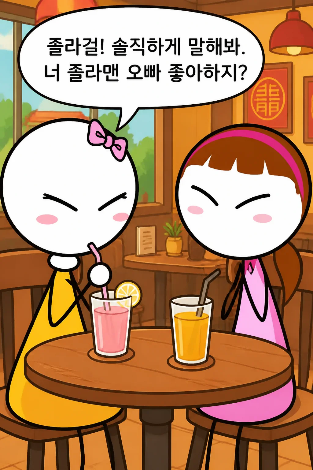 졸라걸과 이쁘니 두 여자의 솔직한 대화