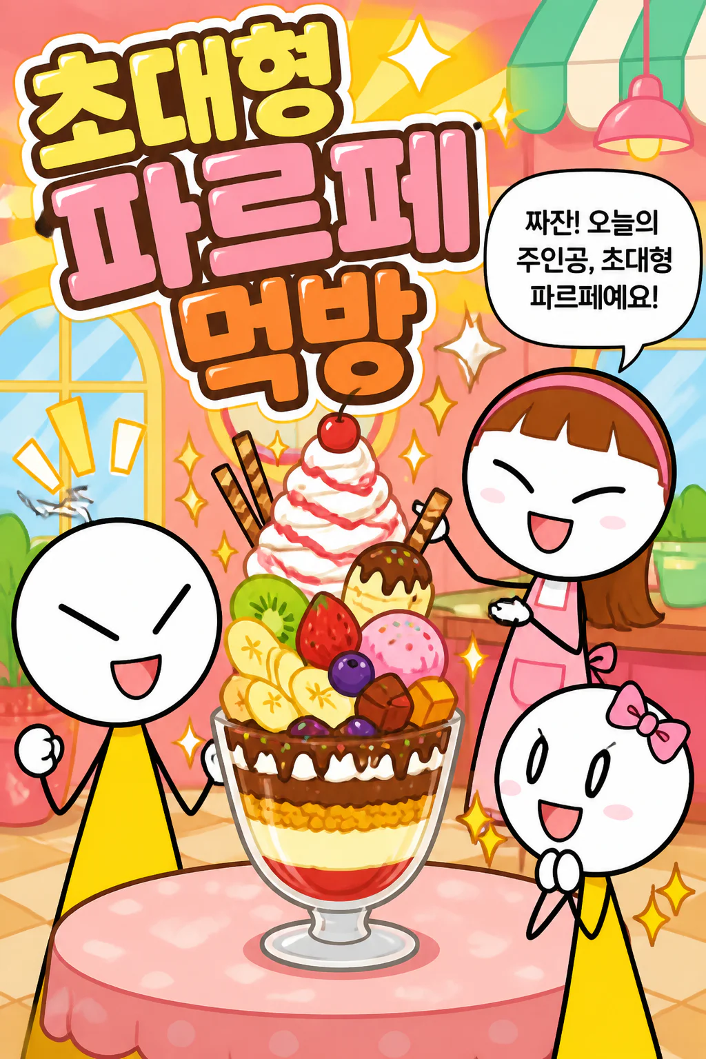 초대형 파르페 먹방