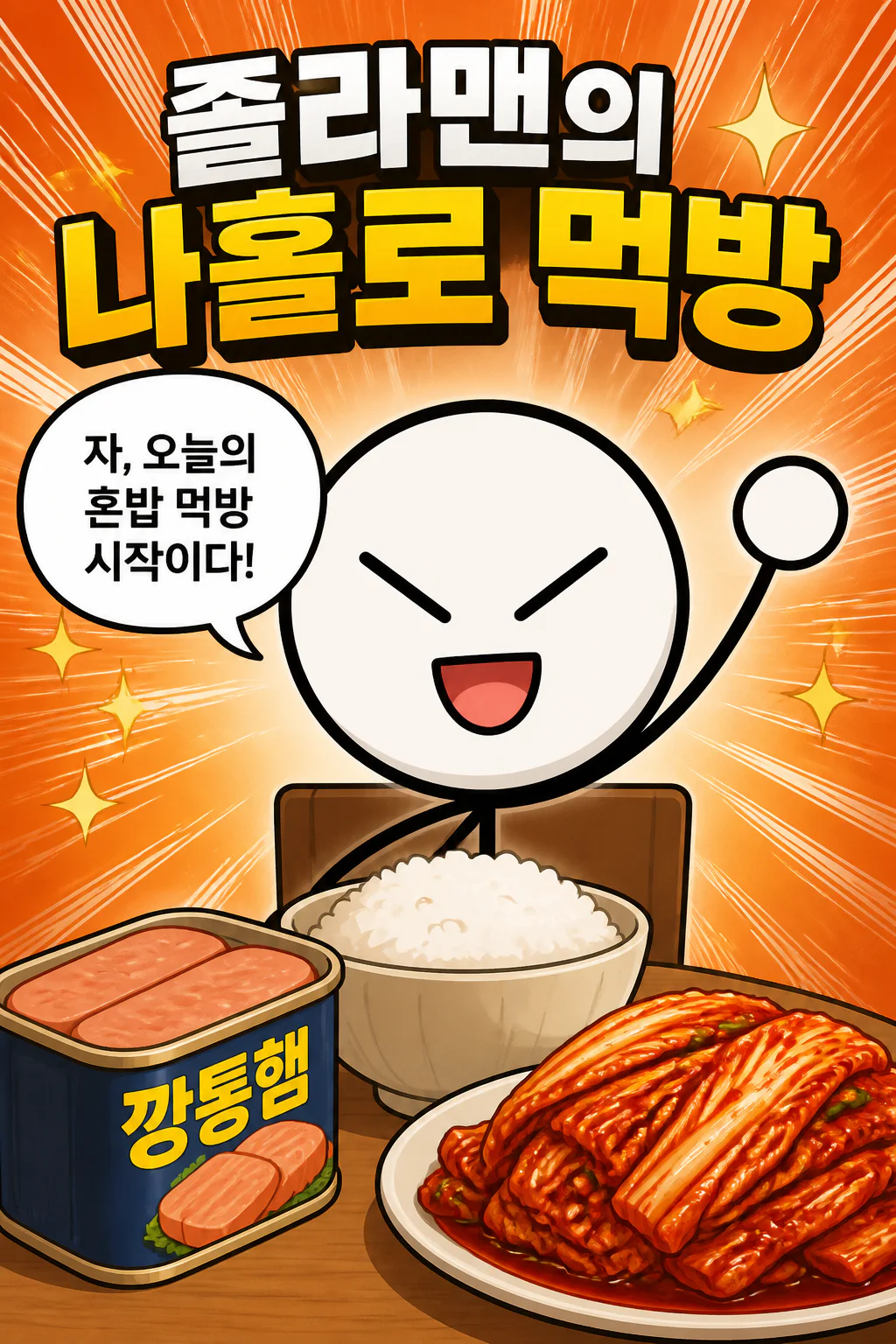 졸라맨의 나홀로 먹방 근본조합
