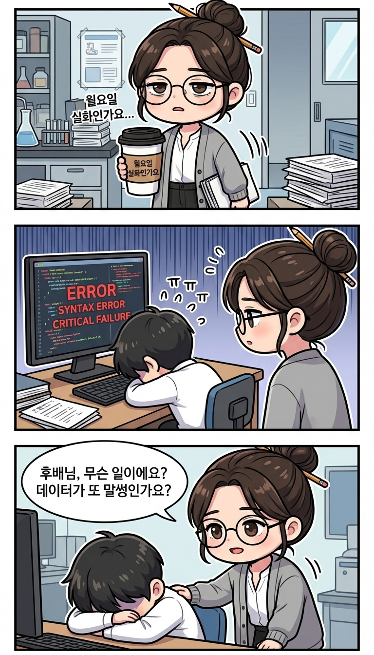 월요일부터 통계랑 싸우던 후배 구출해줬습니다