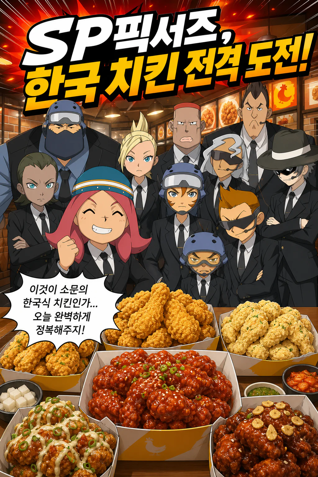 SP픽서즈 한국 치킨 체험