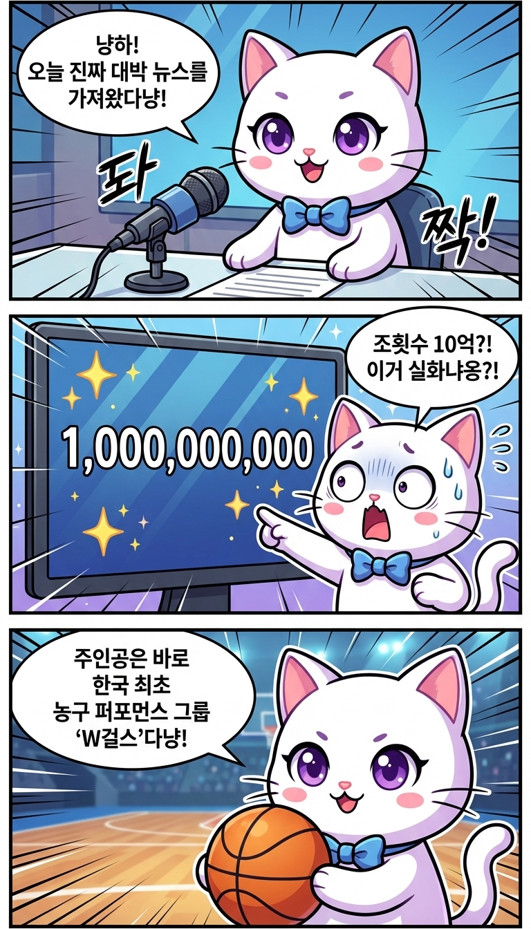 농구로 10억 뷰?! NBA 꿈꾸는 'W걸스'