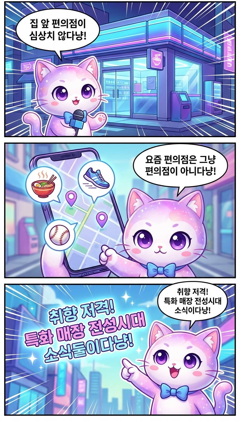 편의점의 화려한 변신! 특화 매장이 대세다냥