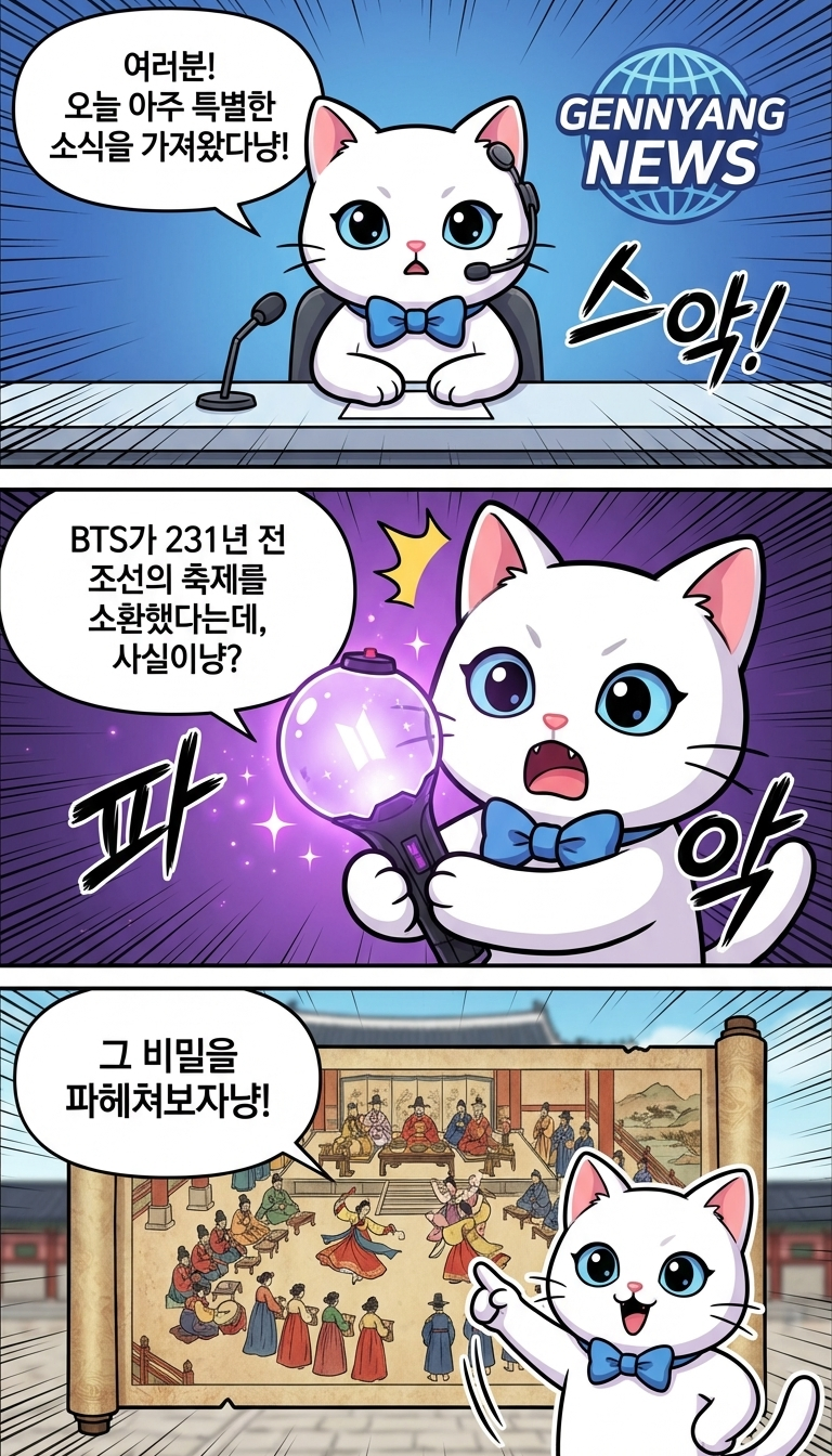 BTS, 231년 전 조선의 '흥'을 깨우다!