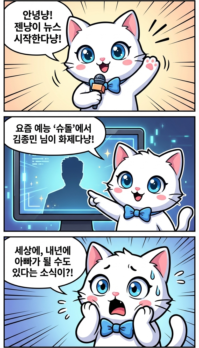 김종민, 내년엔 진짜 아빠? 젠냥이가 전하는 예언!