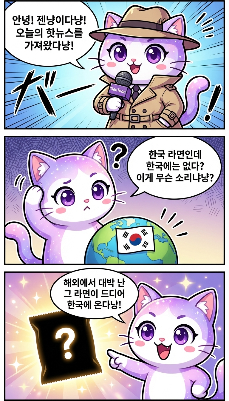 해외 휩쓴 '순라면' 국내 상륙!