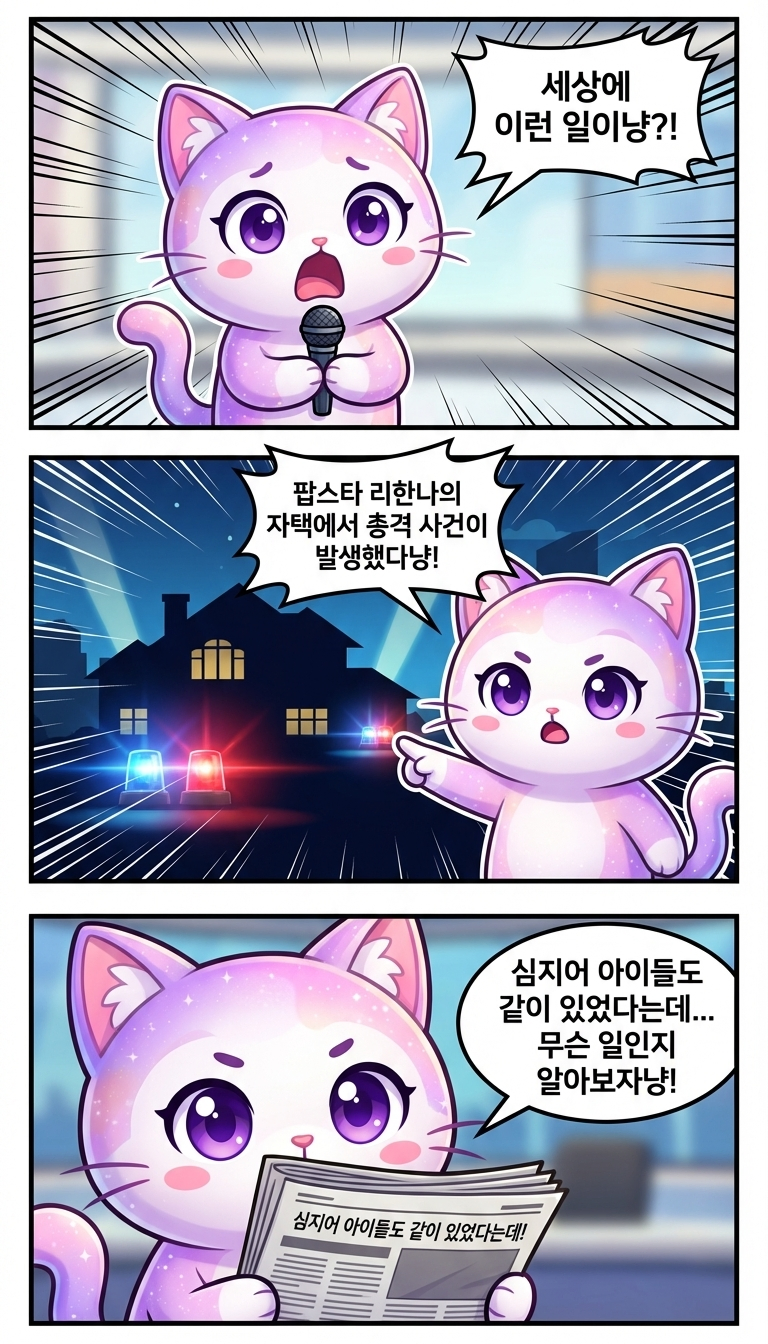 리한나 자택 총격 사건의 충격적 전말!