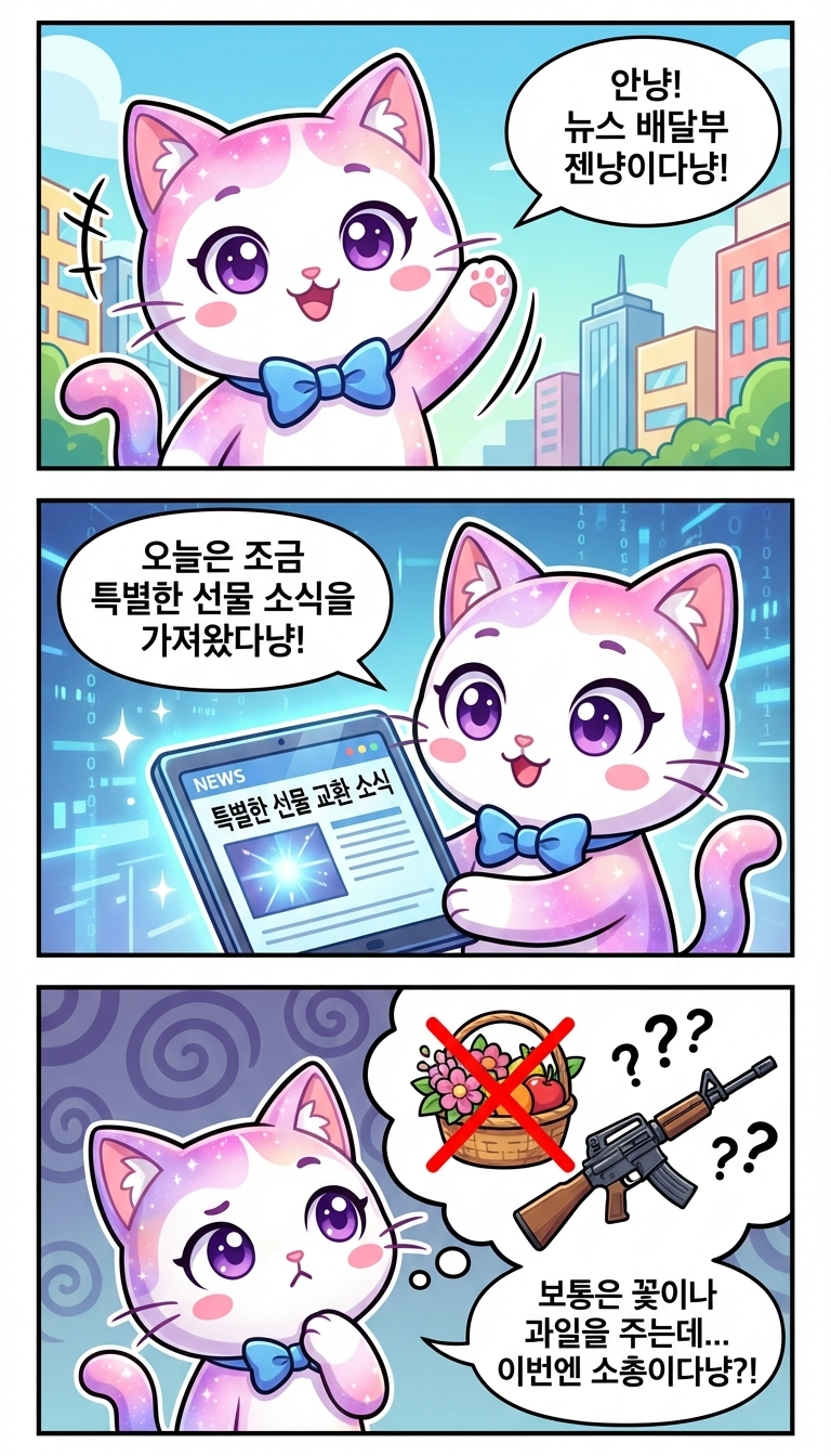 김정은이 받은 특별한(?) 선물
