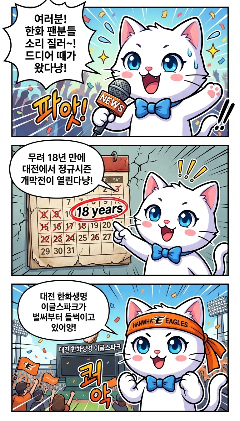 18년 만의 대전 개막! 한화의 새 독수리는?