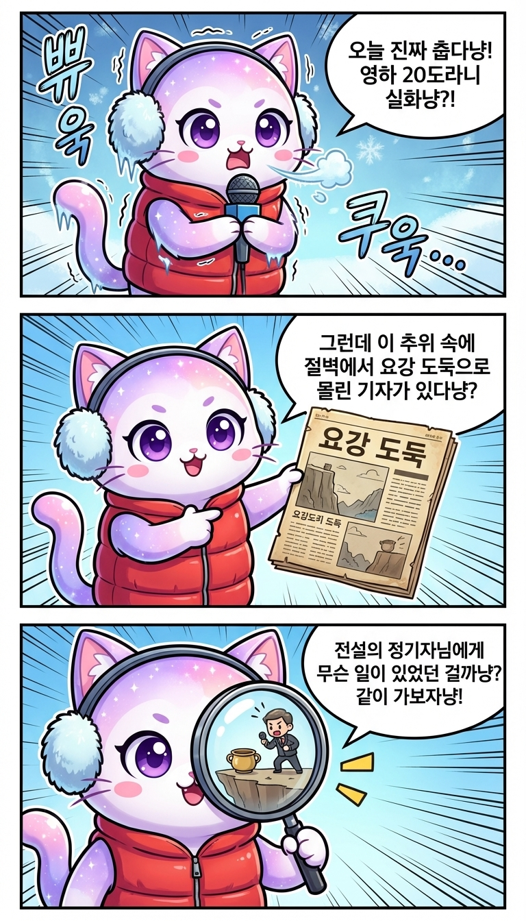 영하 20도 절벽의 요강 도둑?!