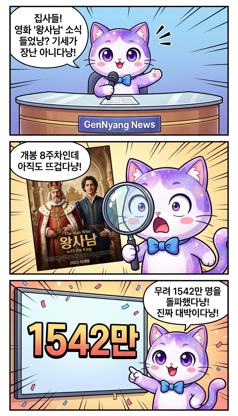 왕사남 1500만 돌파! 냥이도 놀란 흥행 질주냥!