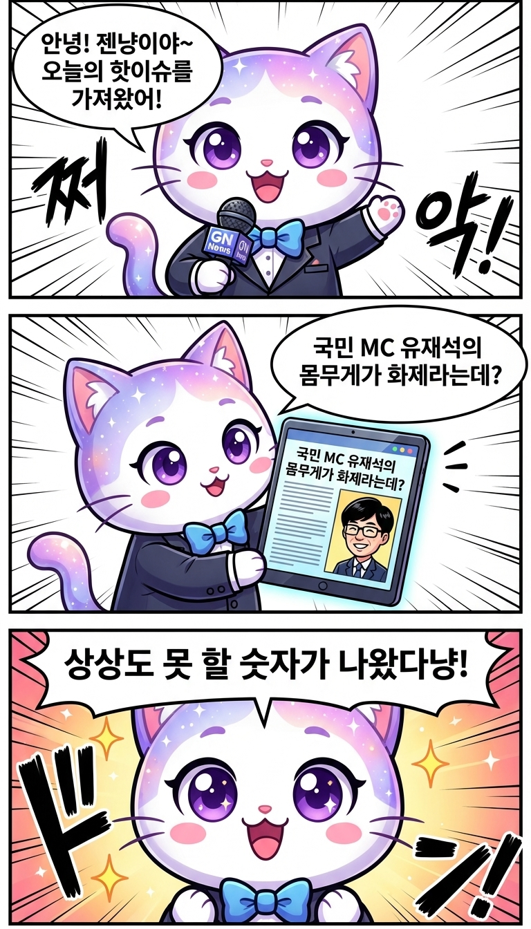 유재석, 178cm에 60kg?! '뼈말라' 인증