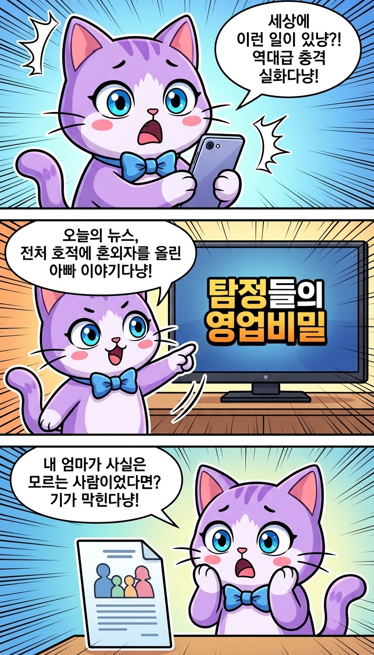 전처 호적에 혼외자를?! 기막힌 가족극