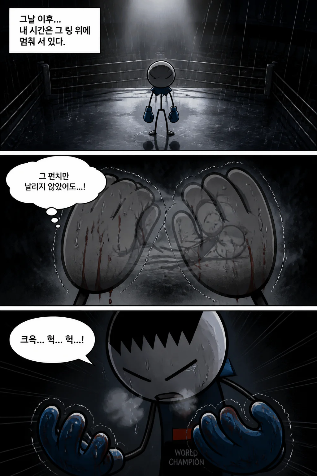 악몽으로 고뇌하는 돌주먹