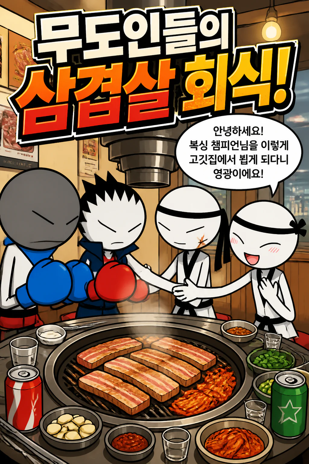 태권도 커플과 복싱 콤비의 만남