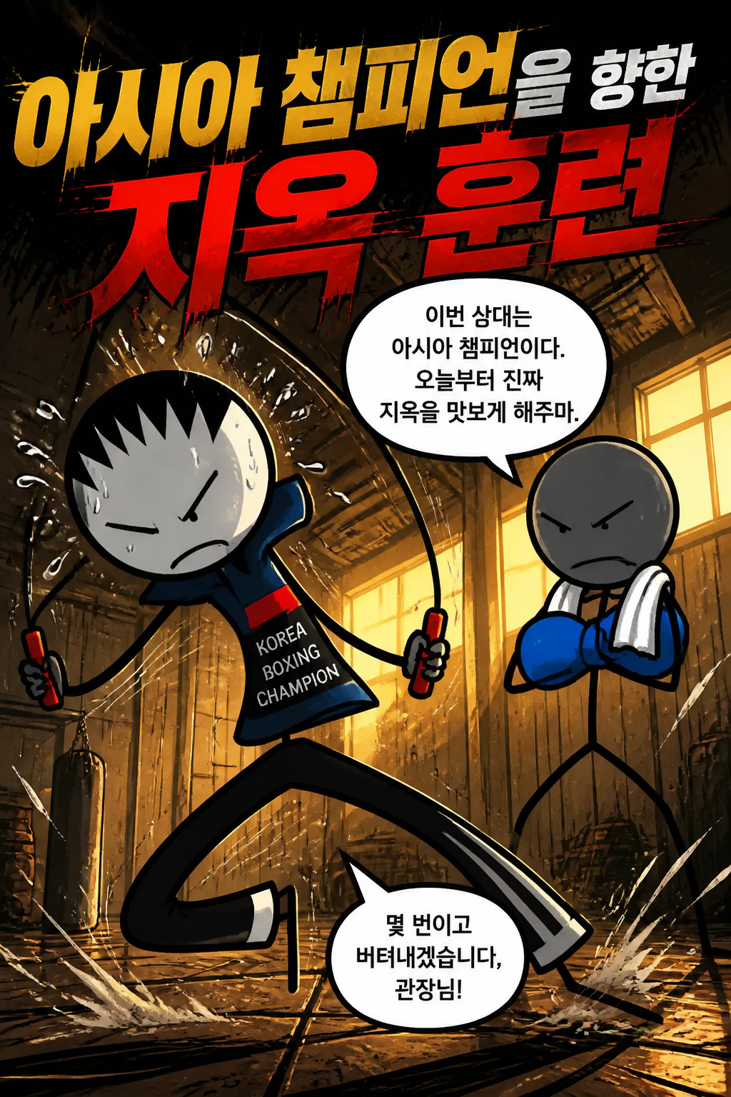 아시아 복싱 챔피언을 향한 지옥훈련