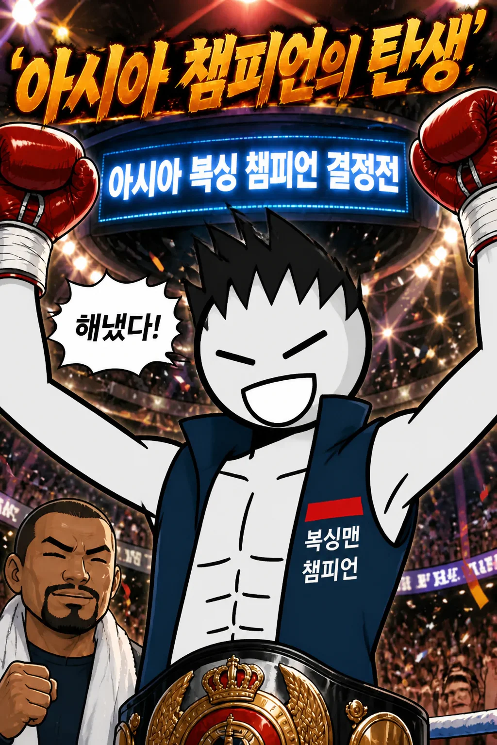 아시아 복싱 챔피언을 정복하다