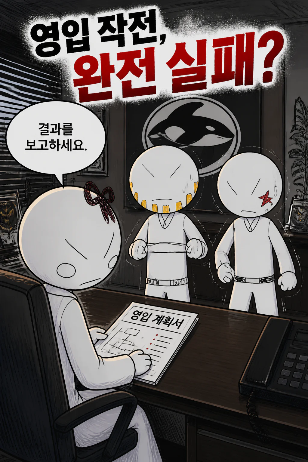 흑장미 돌주먹과 발차기 영입에 실패한 것에 격분하다