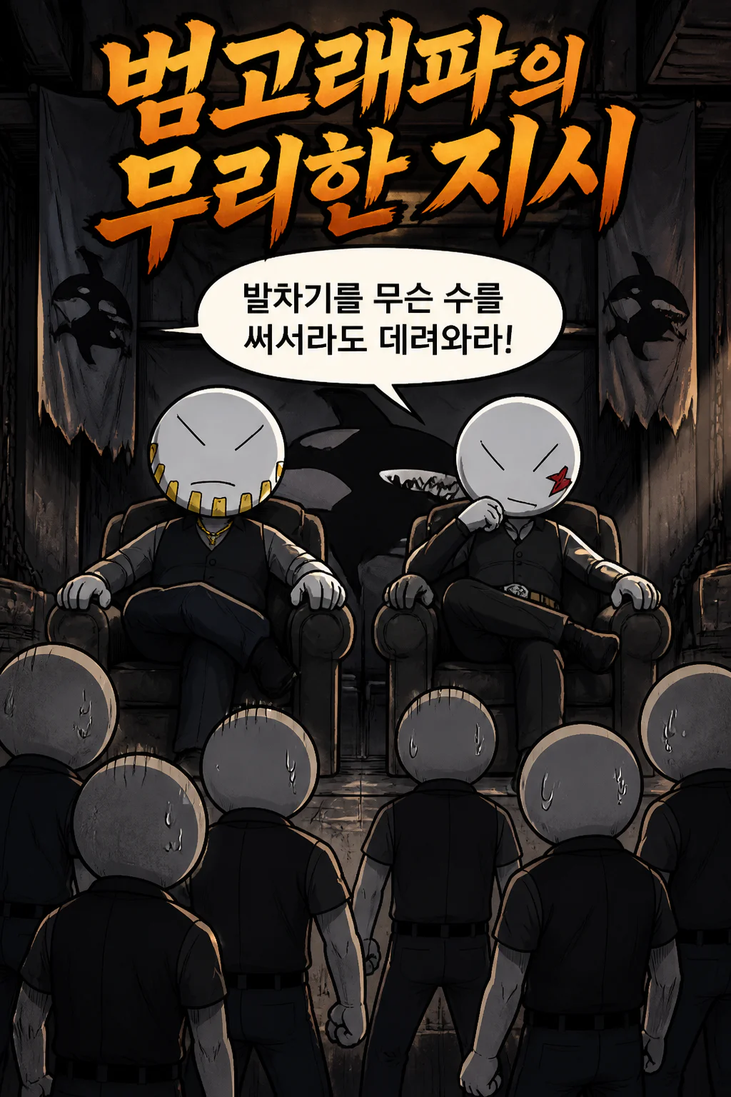 범고래파 일반 조직원들이 발차기 영입을 시도하나 실패하다