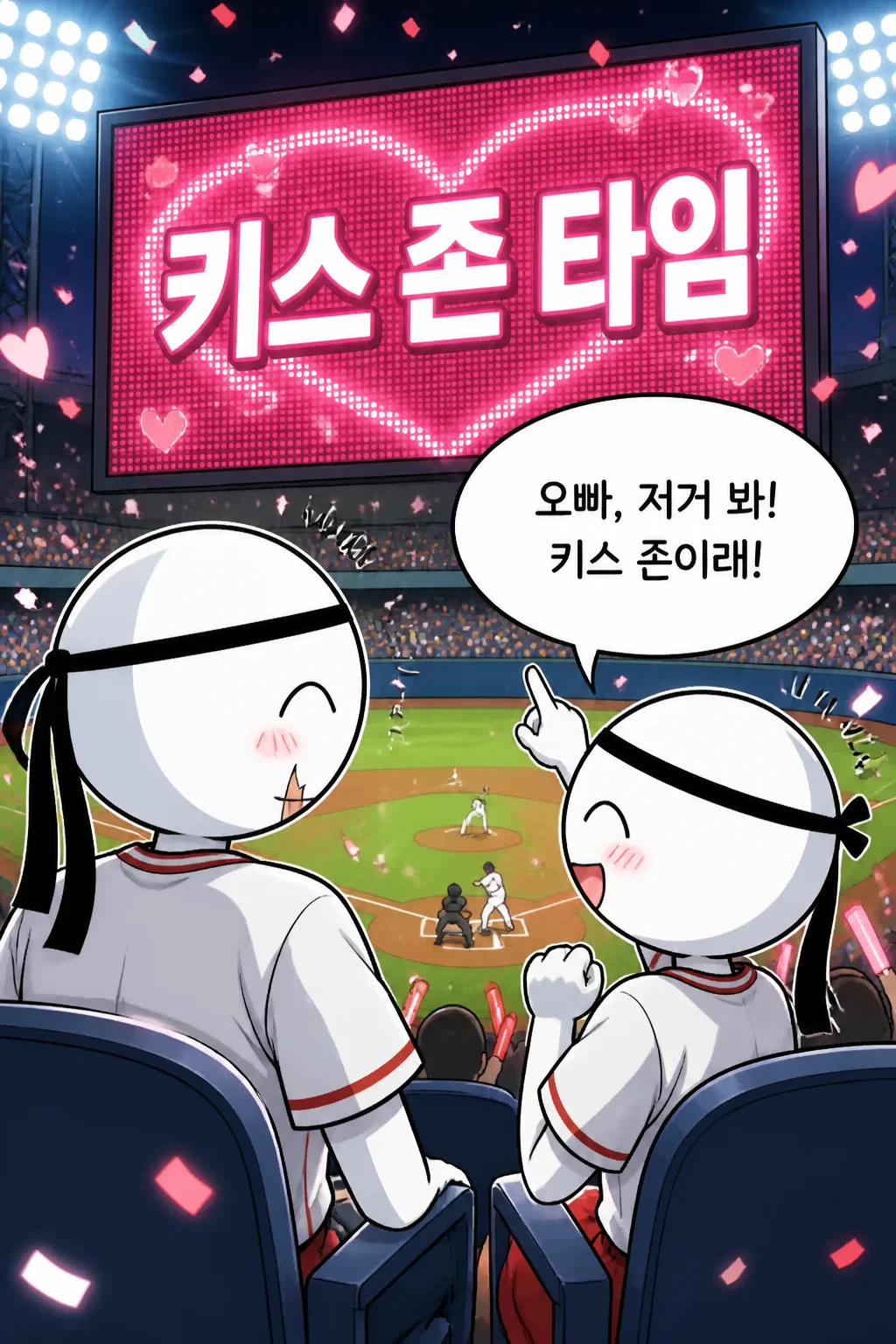 야구장 키스 존에서 살짜쿵