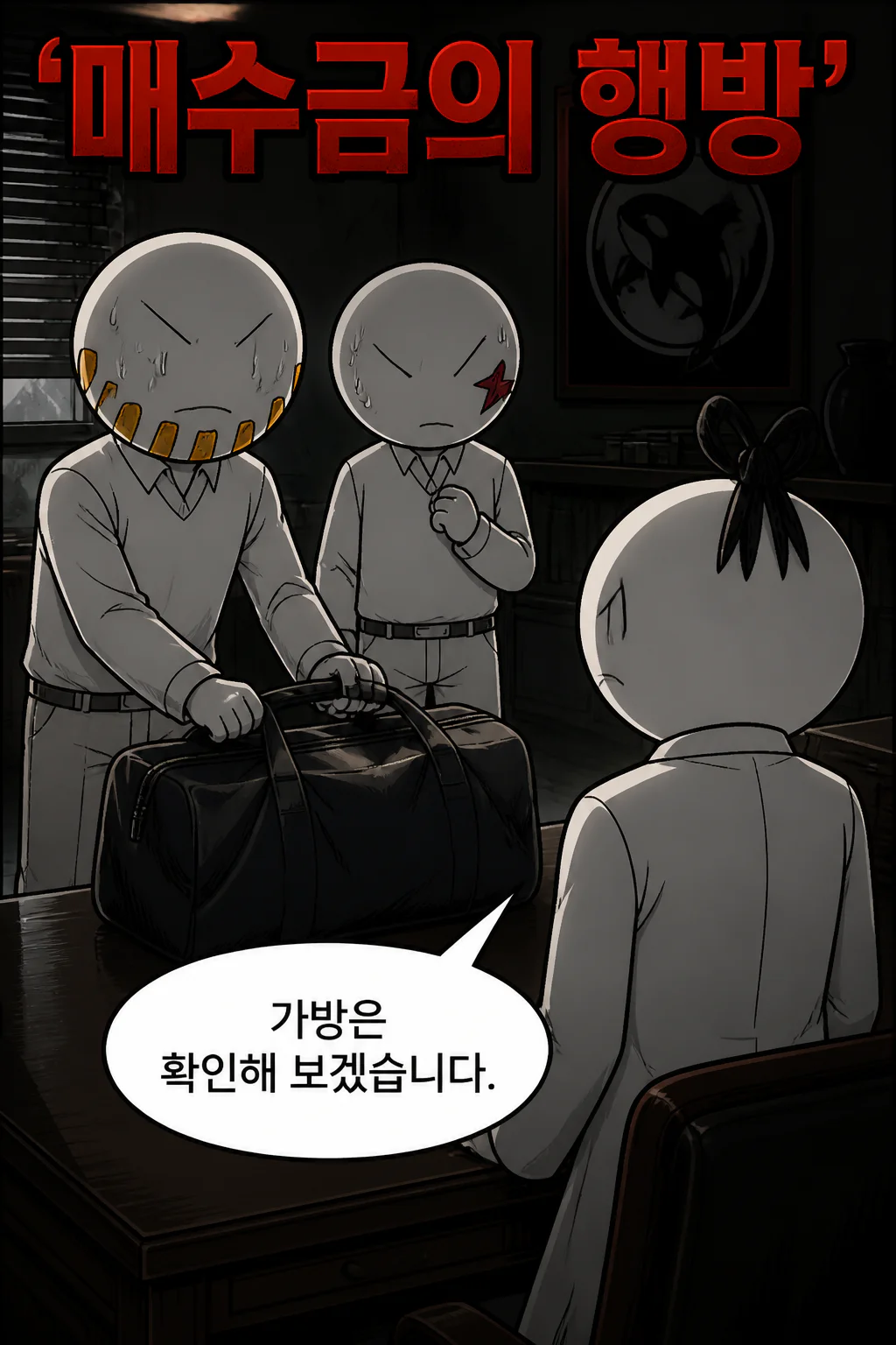 흑장미 매수금이 적게 들어있다는 것에 더 크게 격노하다