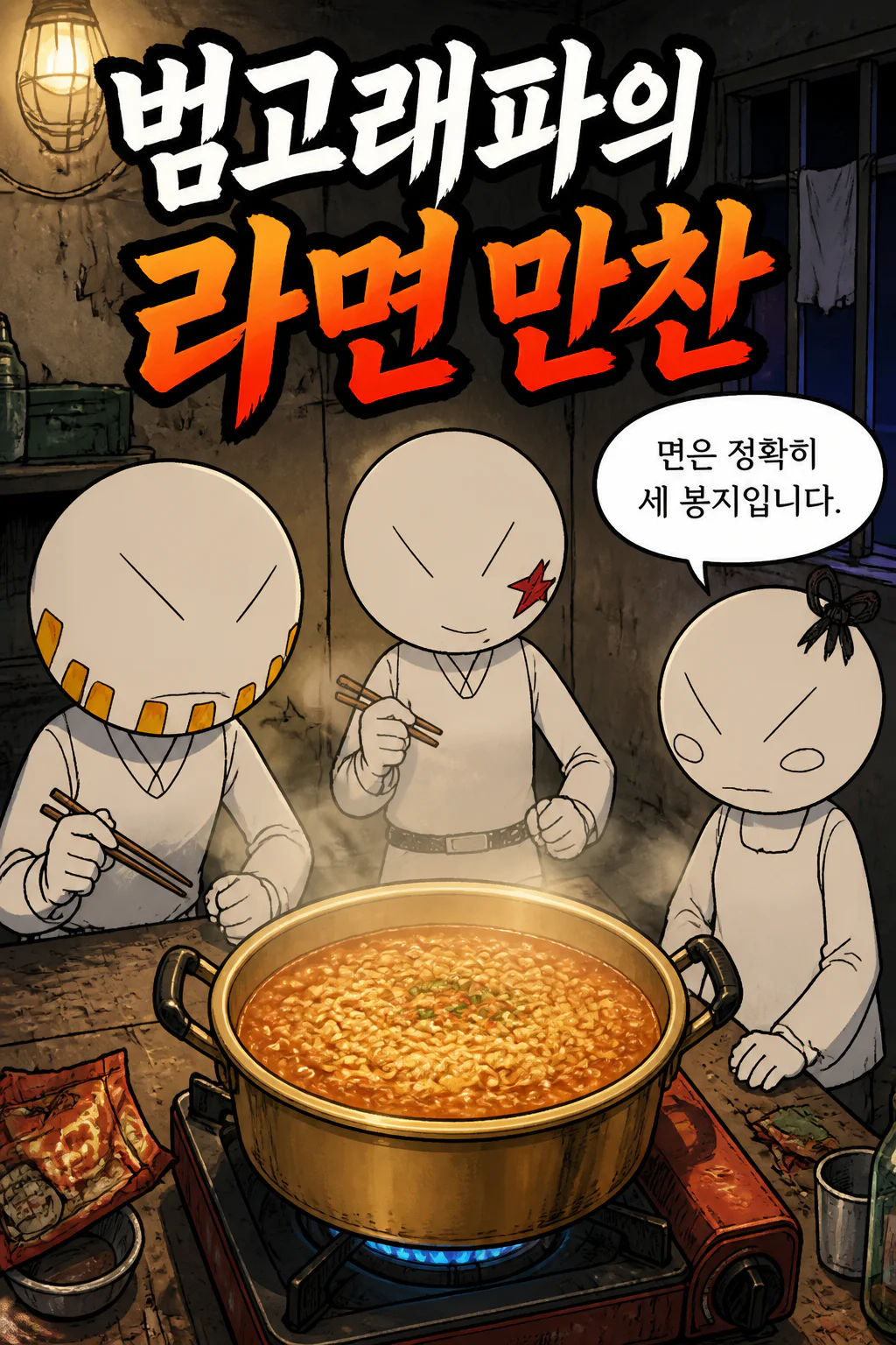 범고래파 콤비와 흑장미 라면 먹방