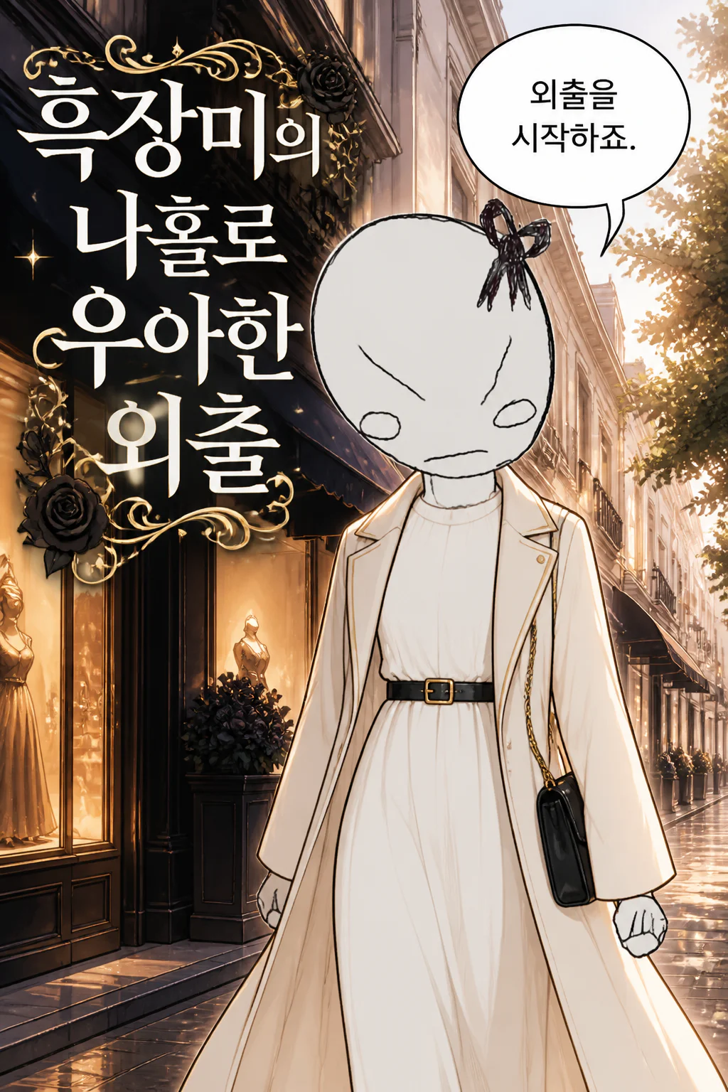 흑장미의 우아한 외출