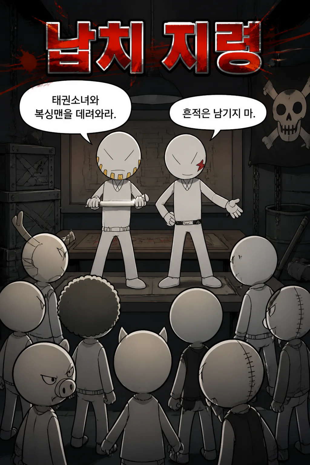범고래파 콤비 조직원들에게 납치를 지시하다