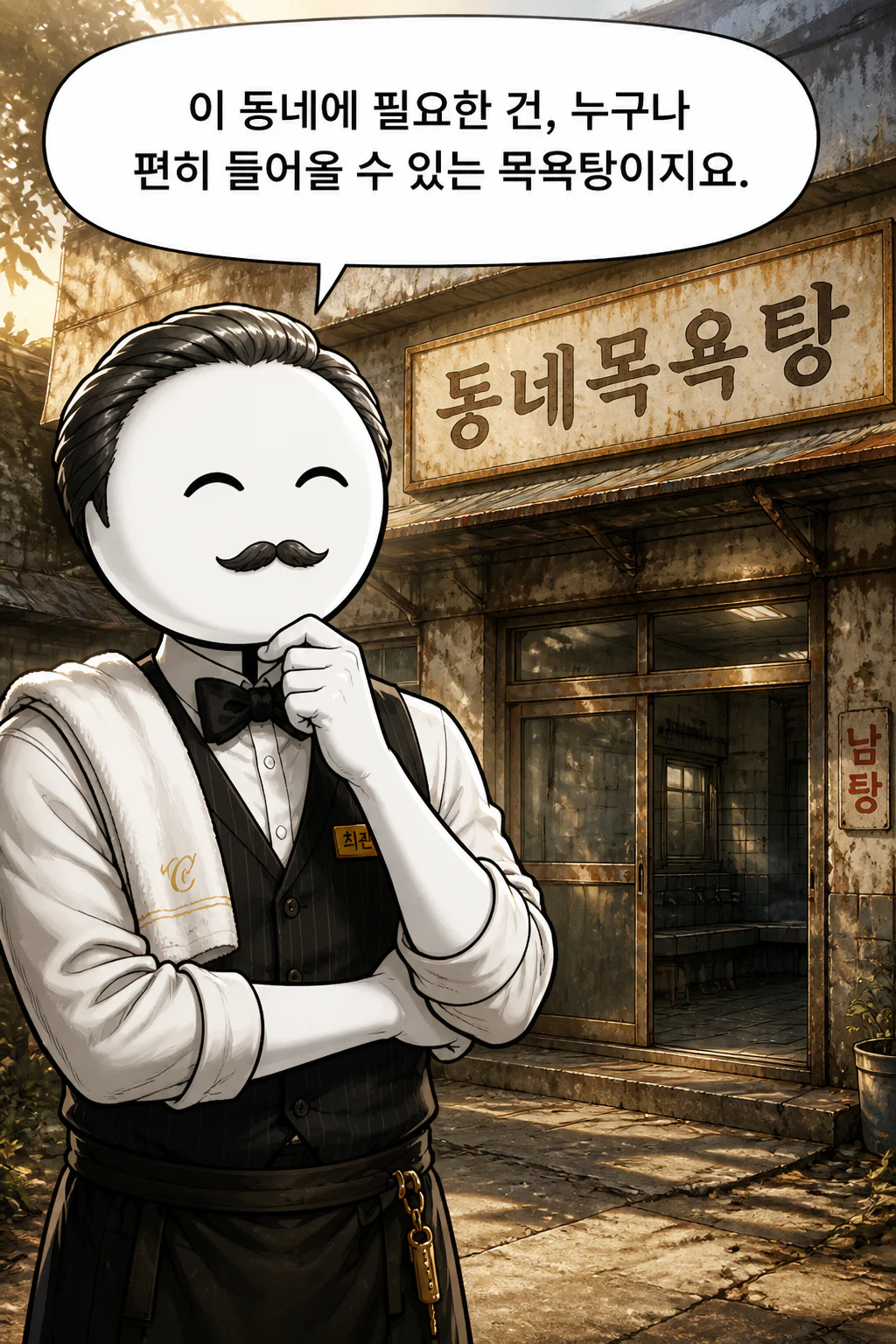 최관장이 가격이 완전히 저렴한 목욕탕과 미용실을 운영을 시작하게된 계기