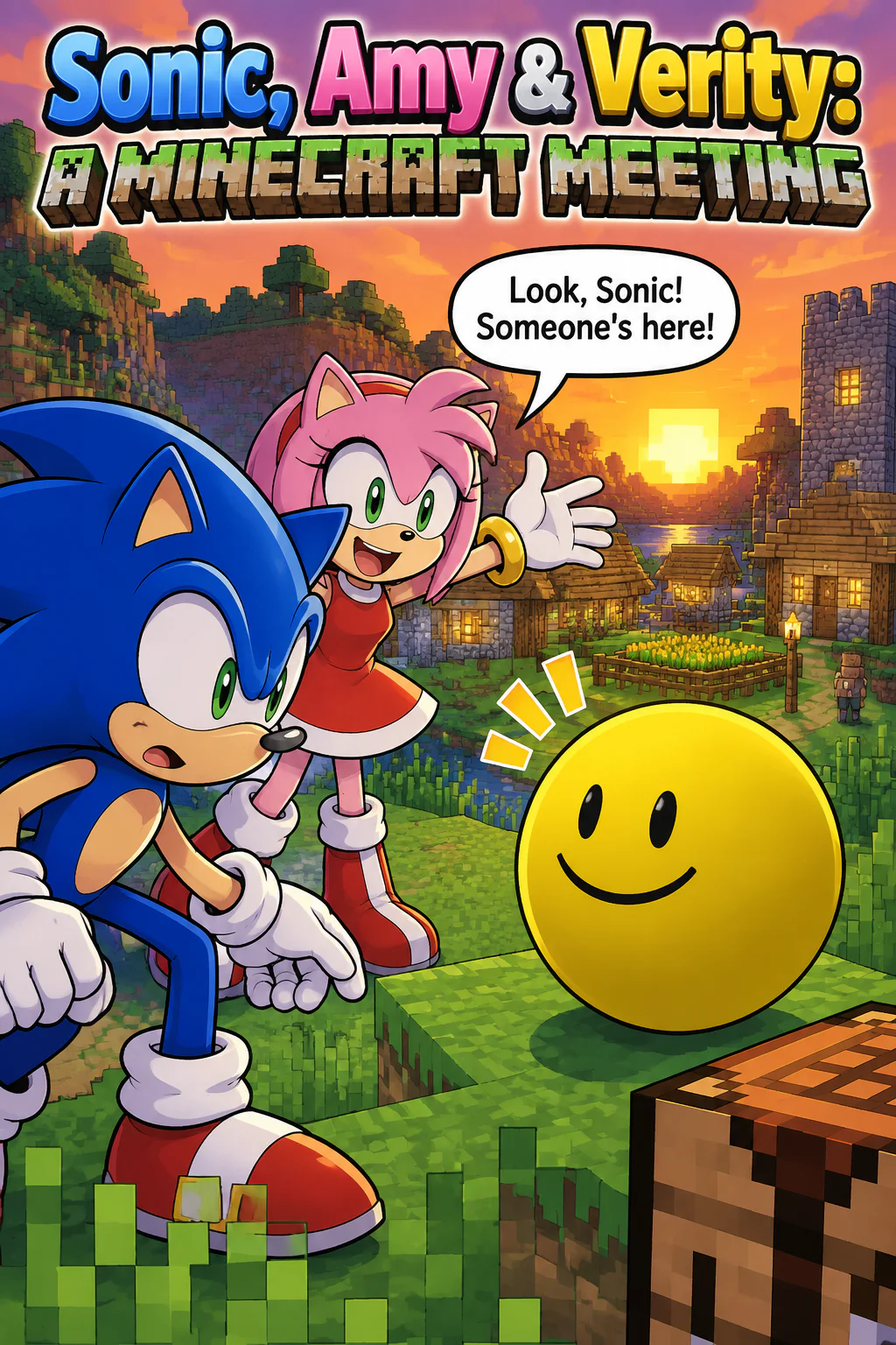 Sonic and amy at veritys workd