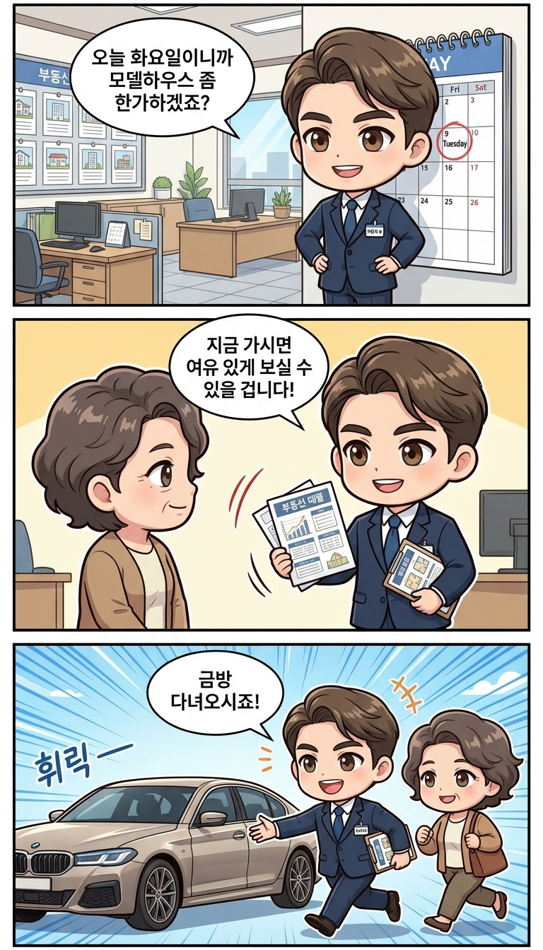 화요일인데 모델하우스 줄 실화인가요?