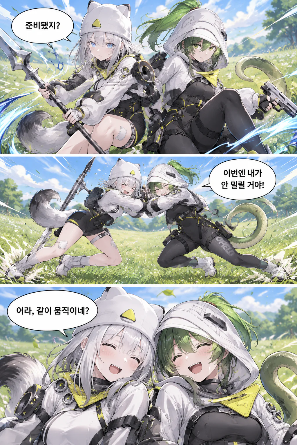 에스텔라와 플루라이트랑 놀때