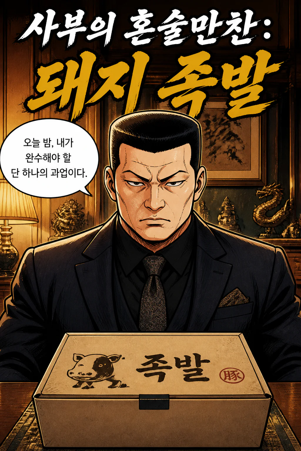 사부의 혼술만찬 돼지 족발