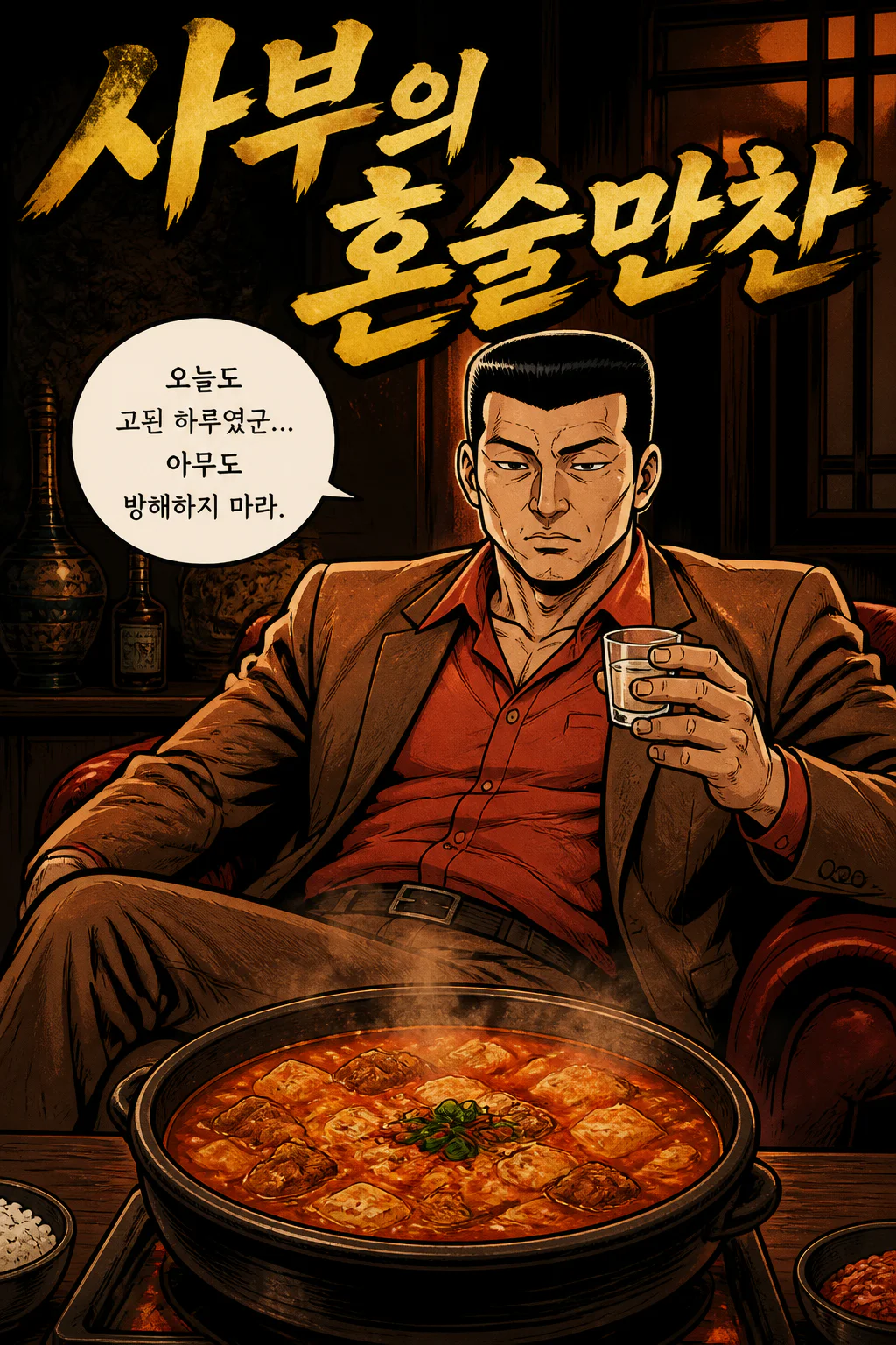 사부의 혼술만찬 돼지고기 김치찌개