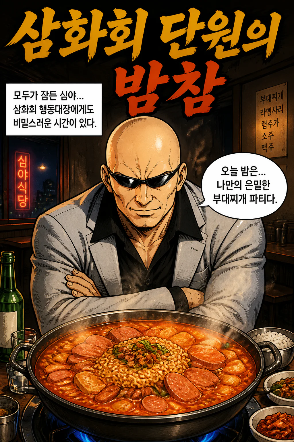 삼화회 단원의 혼자 즐기는 밤참 부대찌개