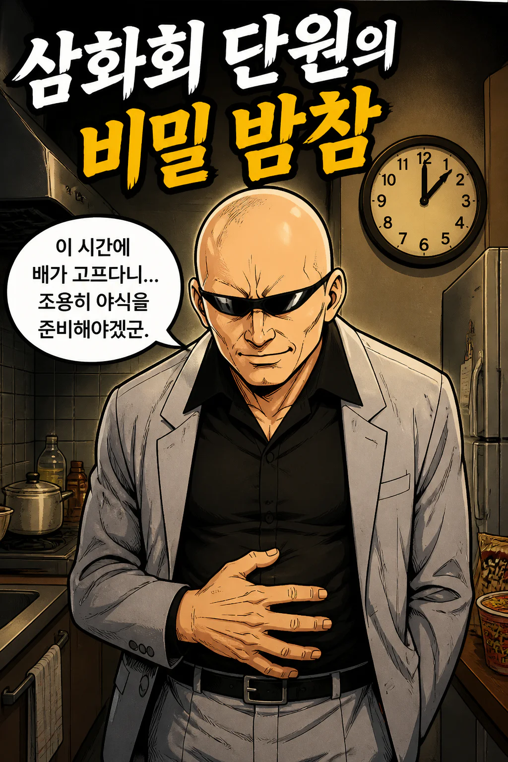 삼화회 단원의 혼자 즐기는 밤참 감자로 만든 봉지라면