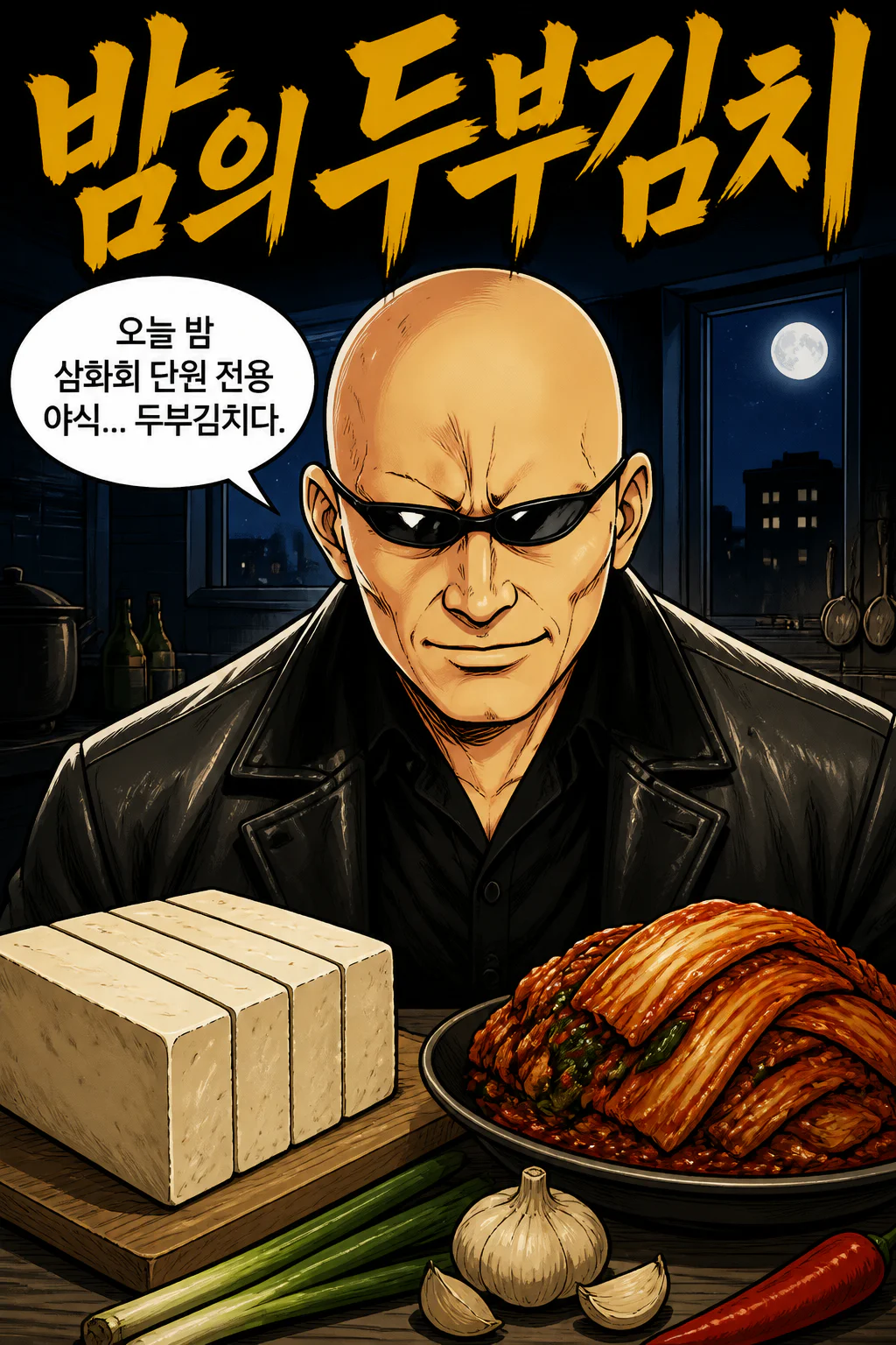 삼화회 단원의 혼자 즐기는 밤참 두부김치