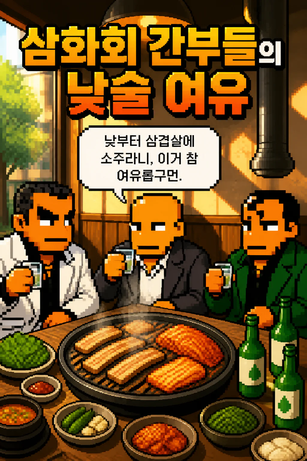 삼화회 간부들의 낮술의 여유