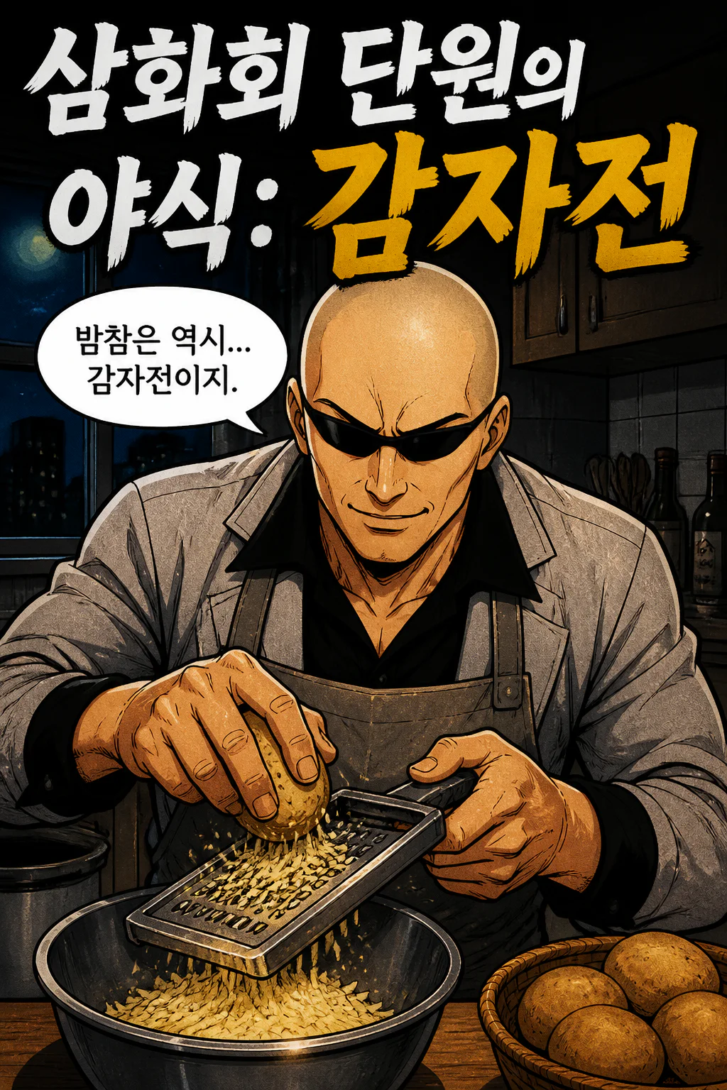 삼화회 단원의 혼자 즐기는 밤참 감자전