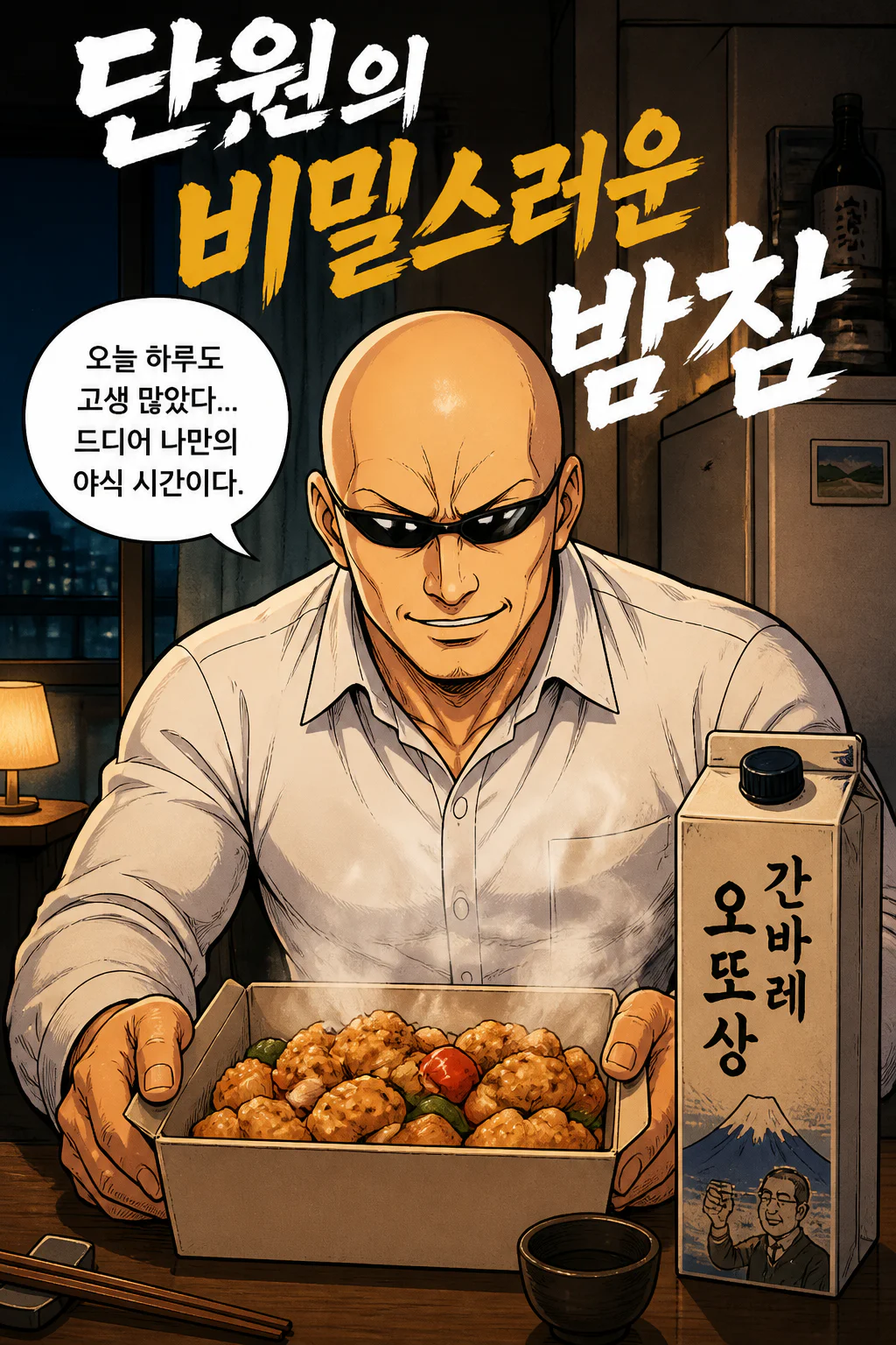 삼화회 단원의 혼자 즐기는 밤참 스부타와 간바레 오또상